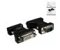 Preview: DINIC Monitor Adapter VGA Stecker auf DVI-I Buchse, schwarz